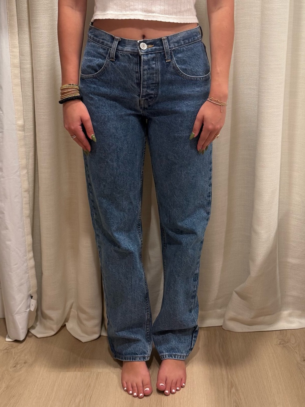 St. George Dark Blue Straight Leg Jeans